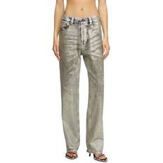 Diesel Women Jeans Diesel Vintage Wide Leg Jeans - Gris
