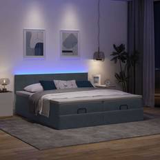 vidaXL Osmannisk Sengeramme Med Madrasser 180x200 cm Sengesæt