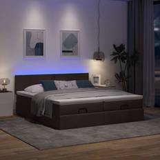 vidaXL Osmannisk Sengeramme Med Madrasser 200x200 cm Sengesæt