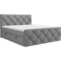 Boxsäng 140/200 cm Mörkgrå