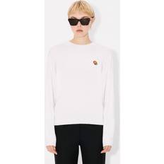 Kenzo Dam Tröjor Kenzo Stickade Tröja Med Logotyp - White