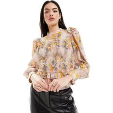 & Other Stories Blouses & Other Stories High Neck Long Sleeve Blouse Floral Print/Multi