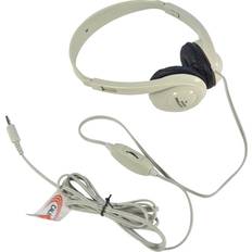 Califone Multimedia Stereo Headphones Wired Beige Color