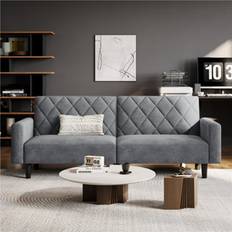 Yaheetech 2 Seater Convertible Bed Sofa