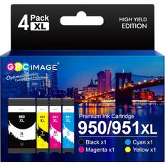 Trahoo Ink Cartridges Replacement For Hp 950XL - Black/Cyan Magen