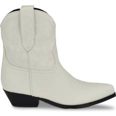 Guess Women Boots Guess Ginette Western Bootie Women's White Boots