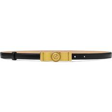 Versace Belts Versace Medusa Leather Belt - Black