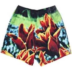 Blommiga - Herr Byxor & Shorts Obey Blommig Herrshorts - Orange