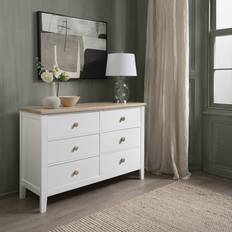 Noa and Nani Jäkkvik 6 Drawers White Oak Chest of Drawer