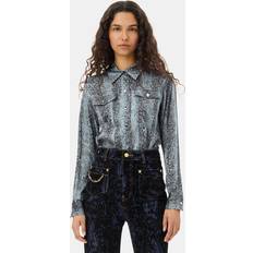 Damson Madder Gingham Cotton Blouse - Black