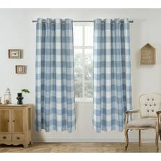 Curtains & Accessories DriftAway Buffalo Plaid Check Curtains 52 Inch 2 Layers