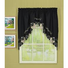Today's Curtain Verona Reverse Embroidery Swag 60" W x 38" L