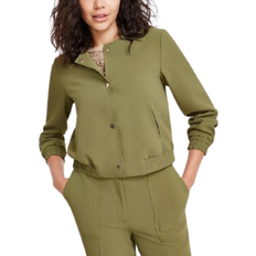 Anne Klein Outerwear Anne Klein Women's Twill Bomber Jacket - Bay Leaf