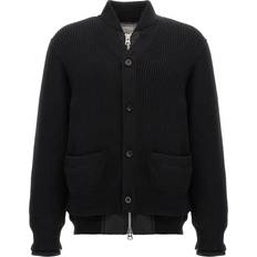 Hombre Cárdigans Sacai Nylon Insert Cardigan - Black