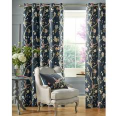 Laura Ashley Midnight 88 x 72 Eyelet Curtain