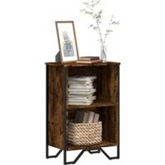 Furniture Berkfield Home Bookcase Smoked Oak 50 x 31 x 74.5 cm Book Shelf