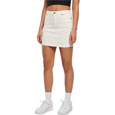 Organic Skirts Urban Classics Organic Stretch High Waist Short Skirt - Weiß