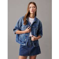 Calvin Klein Jackor Calvin Klein Boxy Denim Jacket - Mid Blue