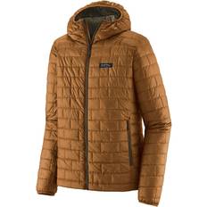 Patagonia Men's Nano Puff Fitz Roy Trout Hoody - Shelter Brown