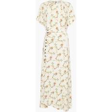 Leopard - Röda Klänningar Rabanne Floral Gathered Midi Dress -