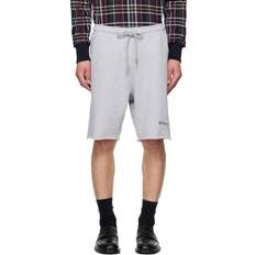 Bape Men Pants & Shorts Bape Raw Edge Sweat Shorts - Gray