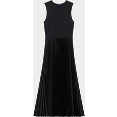Theory Women Dresses Theory Pleat Sleeveless Dress - Black