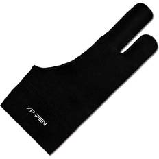 USB Graphics Tablets XP-Pen Artist Drawing Glove 2-Fingers Digital Art Glove for Graphics Drawing Tablet Drawing Glove Right Hand and Left Hand (Size L) Black