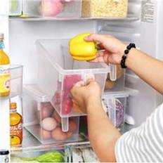4Pcs Clear Refrigerator Storage