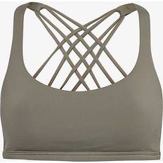 Lululemon Free To Be Wild Stretch-woven Sports Bra - Army Green