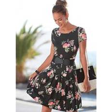 Vivance Floral Dress - Black Floral