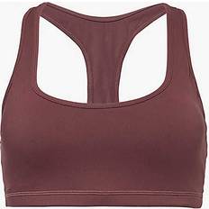 Adanola Underwear Adanola Ultimate Racerback Stretch-jersey Bra - Burgundy
