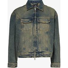 Represent Outerwear Represent Faded-wash Denim Jacket - Blue Cream