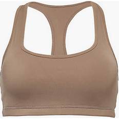 Adanola Ultimate Racerback Stretch-jersey Bra - Cocoa Brown