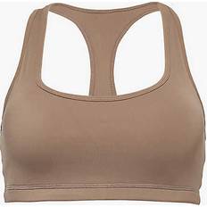 Ultimate Racerback Stretch-jersey Bra - Cocoa Brown
