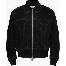 Alexander McQueen Men Clothing Alexander McQueen L'oeil Denim Bomber Jacket - Black