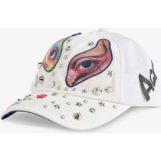 Acne Studios Unisex Caps Acne Studios Embroidered Cotton Baseball Cap - White