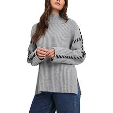 Rails Wool Cashmere Blend Turtle Neck Jumper - Heather Grey