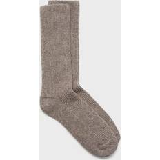 Mango Underwear Mango Ribbed Socks - Brown