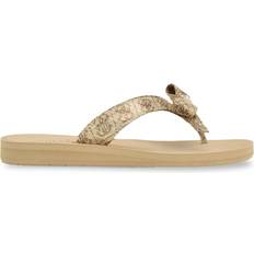 Guess Women Slippers & Sandals Guess Tuta Bowtie Sandals Gold