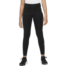 Nike Big Kid's Dri-FIT One Leggings - Black/White (DQ8836-010)