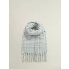 Hobbs Accessories Hobbs Sasha Check Scarf - Grey/Ivory