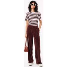 Lacoste Unisex Trousers & Shorts Lacoste Velour Sweatpants Women Track Pants - Brown