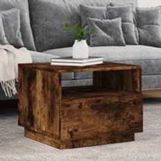 Furniture Berkfield Home with LED Lights 50 x 49 x 40 cm Coffee Table