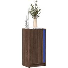 Furniture Berkfield Home with LED Brown Oak 42.5 x 34 x 85 cm Sideboard