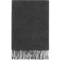 Solid Colours Scarfs Mulberry Fringed Cashmere Scarf