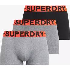 Superdry Underwear Superdry Stretch Organic Cotton Trunks - Grey/Black