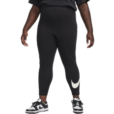 Clothing Nike Plus Size High-Waisted Graphic Leggings - Black/Sail