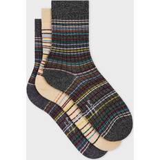 Paul Smith Kläder Paul Smith Trepack Bomullsstrumpor Med Lurextråd - Multicolor