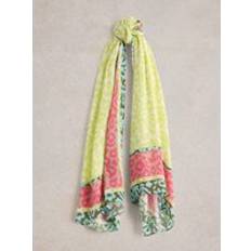 Florals Accessories White Stuff Animal Patchwork Scarf - Yellow