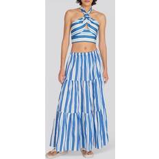 Solid & Striped Addison Cotton Skirt Blue